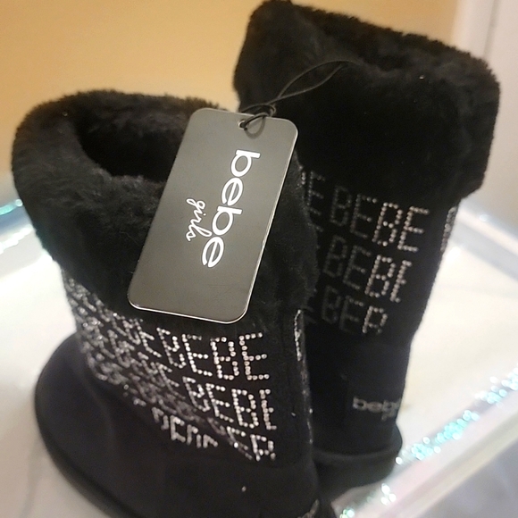 Bebe black kids boot slippers - Picture 10 of 10